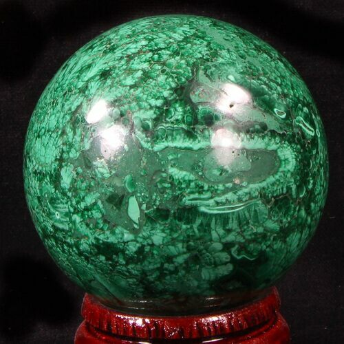 Gorgeous, Polished Malachite Sphere - Congo #39403